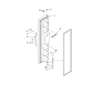 Crosley CS22CFXTB02 freezer door parts diagram