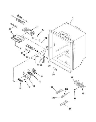 Refrigerator liner parts