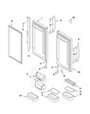 Refrigerator door parts