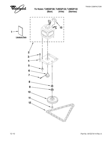Motor and drive parts