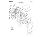 Maytag MHWE950WW01 top and cabinet parts diagram