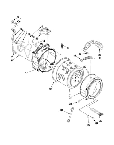 Tub and basket parts