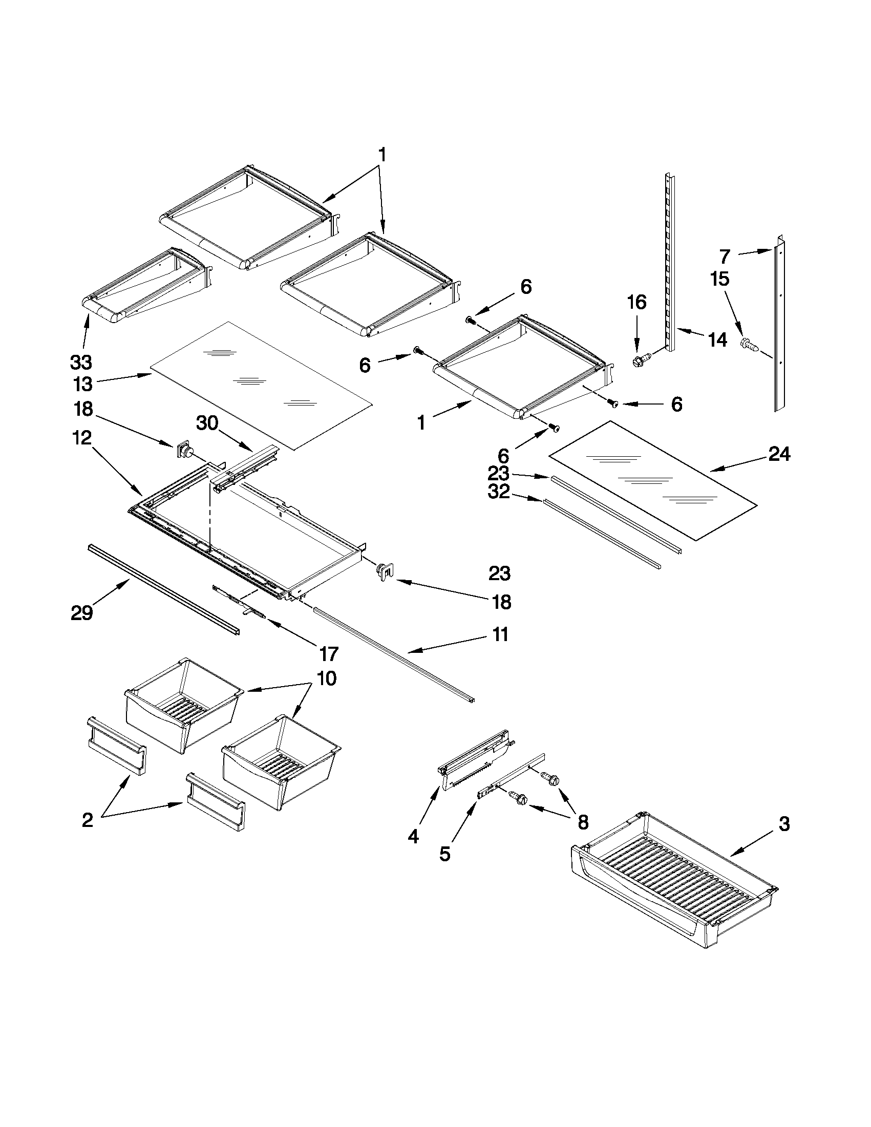 Shelf parts