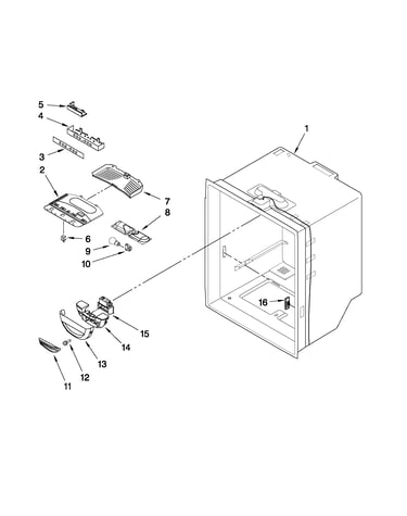 Refrigerator liner parts
