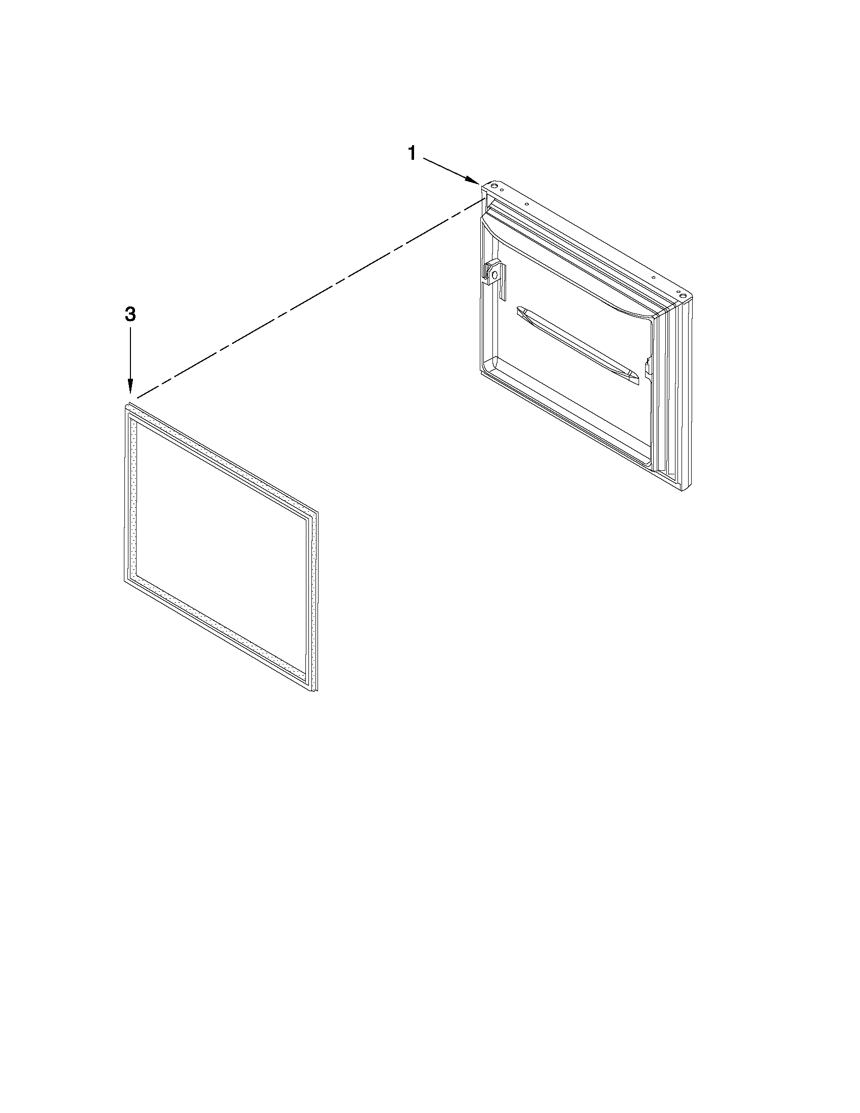 Freezer door parts