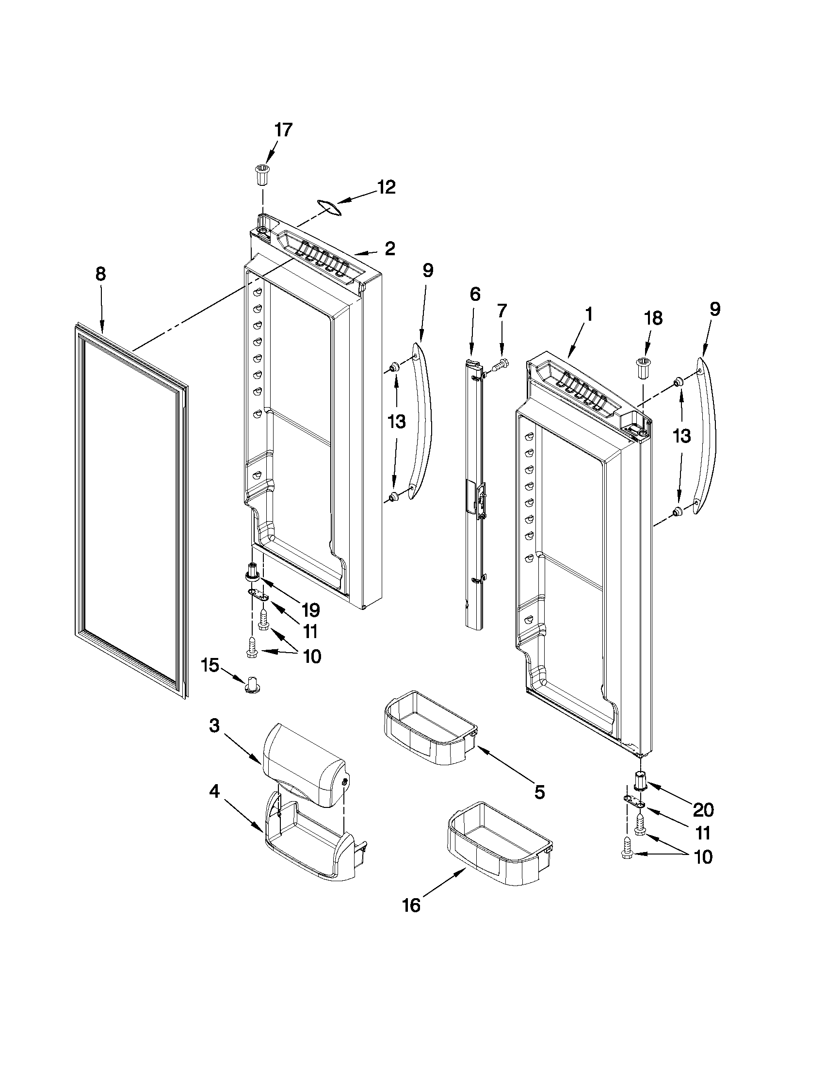 REFRIGERATOR DOOR PARTS