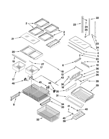 Shelf parts