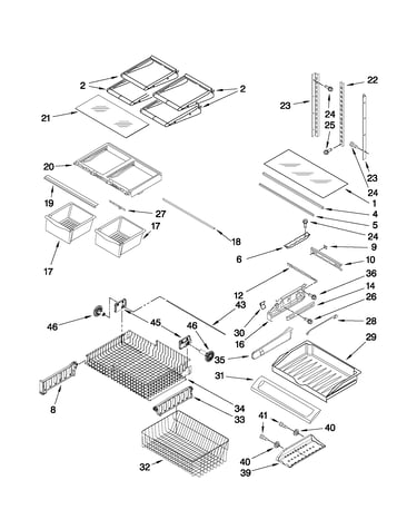Shelf parts