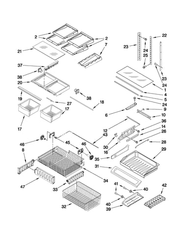 Shelf parts