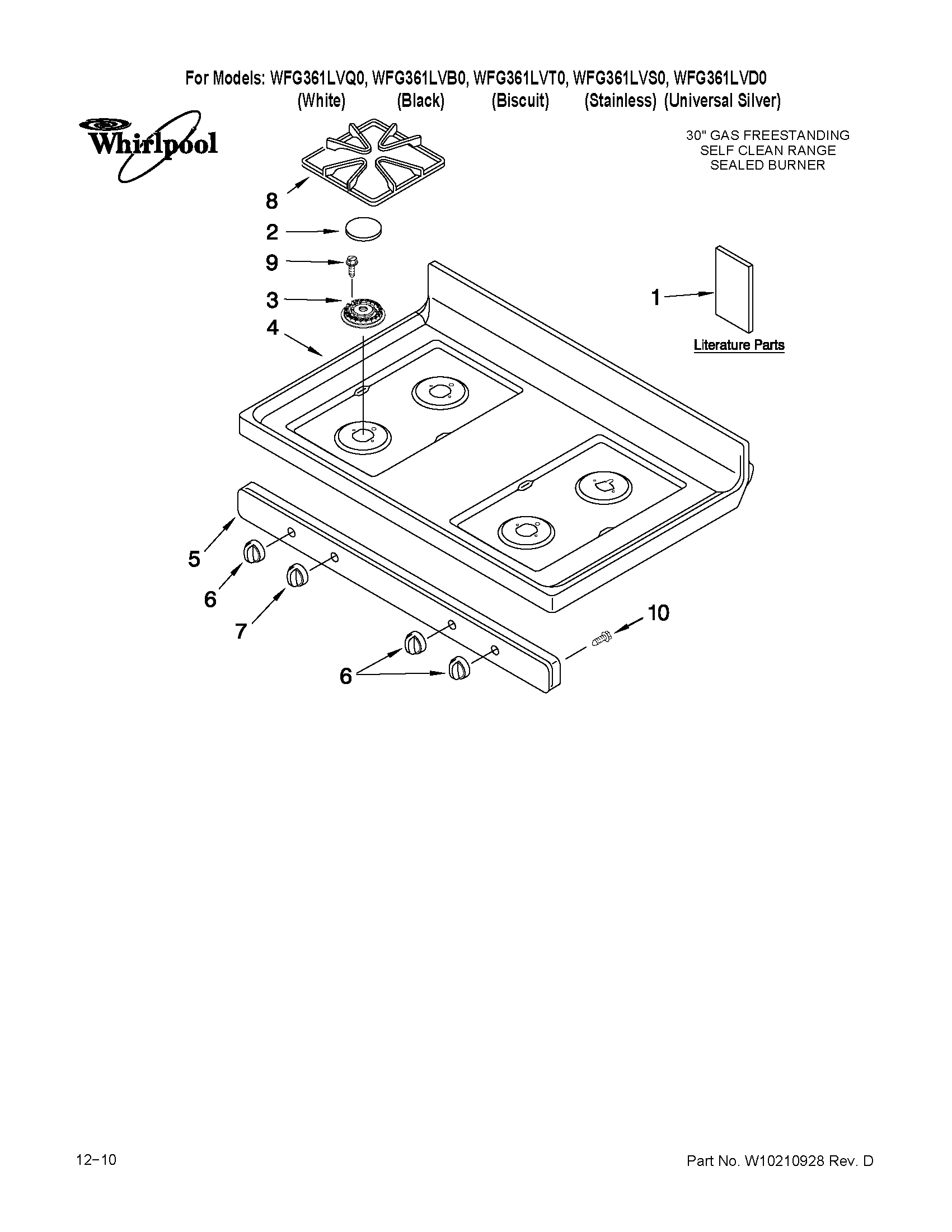 COOKTOP PARTS