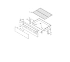 Whirlpool WFG361LVD0 drawer & broiler parts diagram