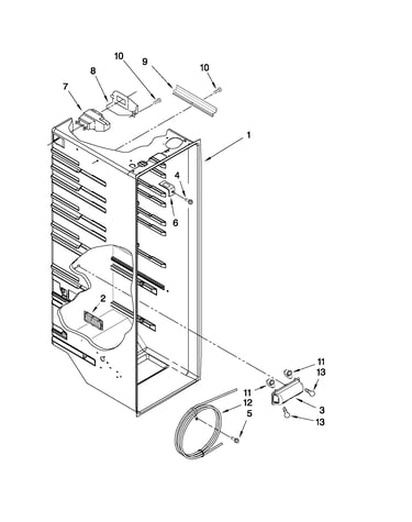 Refrigerator liner parts