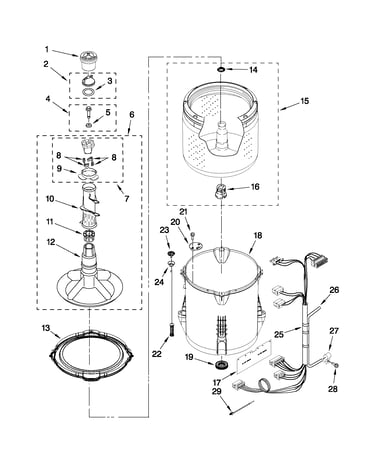 Basket and tub parts