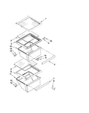 Refrigerator shelf parts