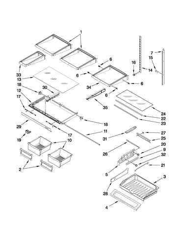 Shelf parts