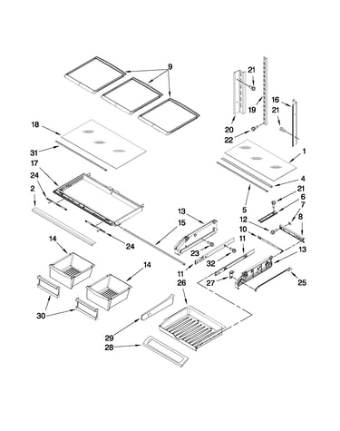 Shelf parts