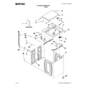 Maytag MVWC200XW0 top and cabinet parts diagram