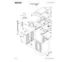 Maytag MVWC400XW0 top and cabinet parts diagram