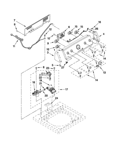 Console and water inlet parts
