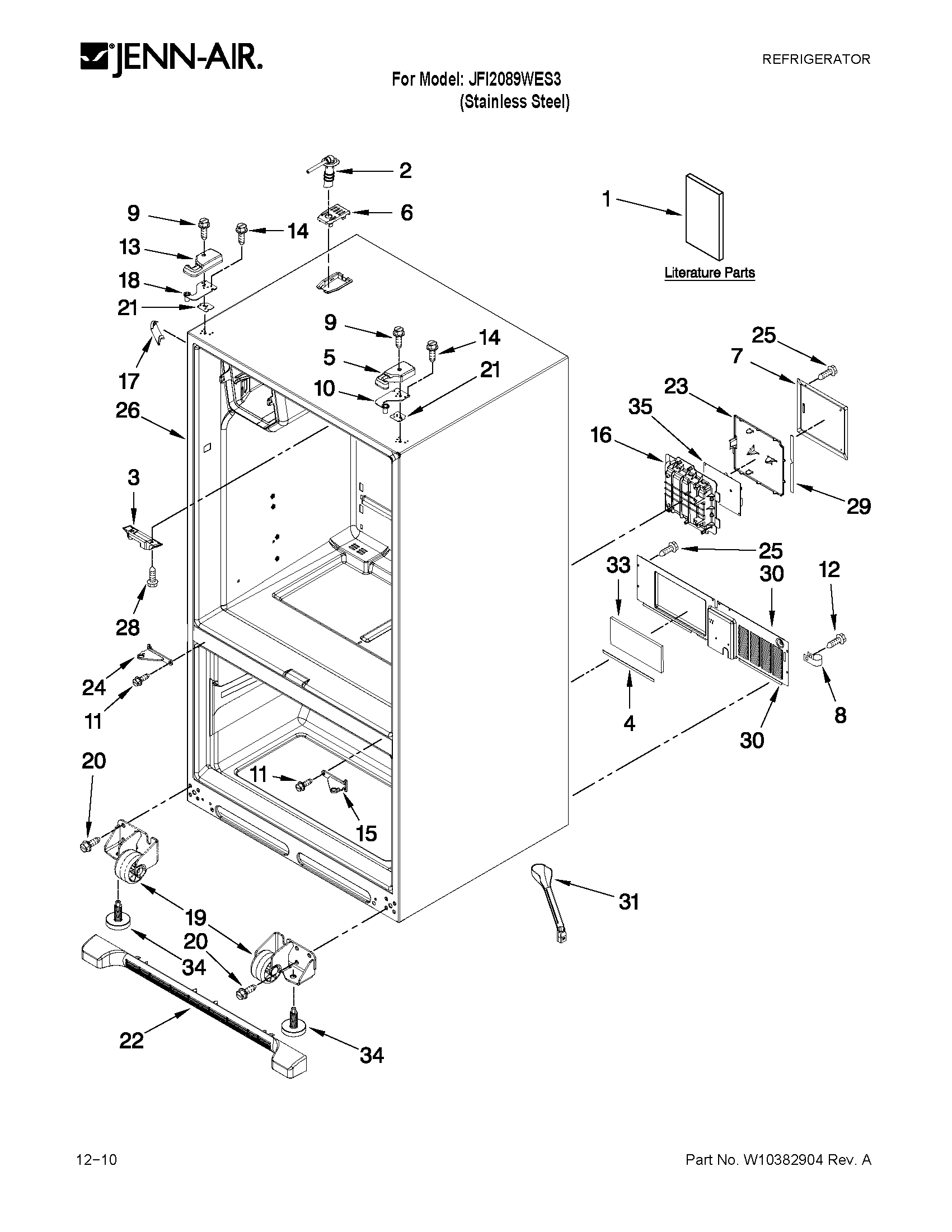 Cabinet parts