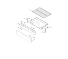 Whirlpool WFG371LVB2 drawer & broiler parts diagram