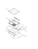 Refrigerator shelf parts