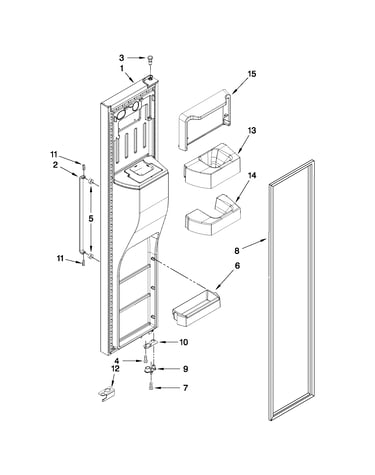 Freezer door parts
