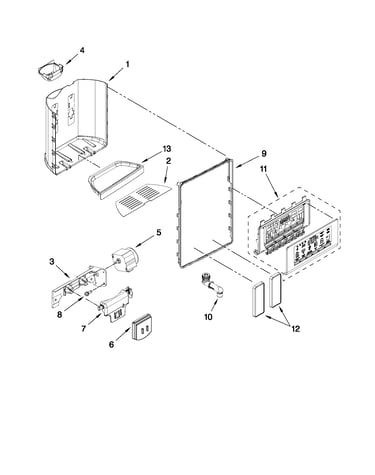 Dispenser front parts