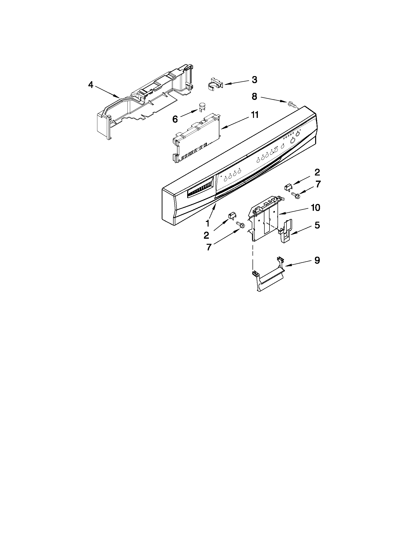 Control panel parts