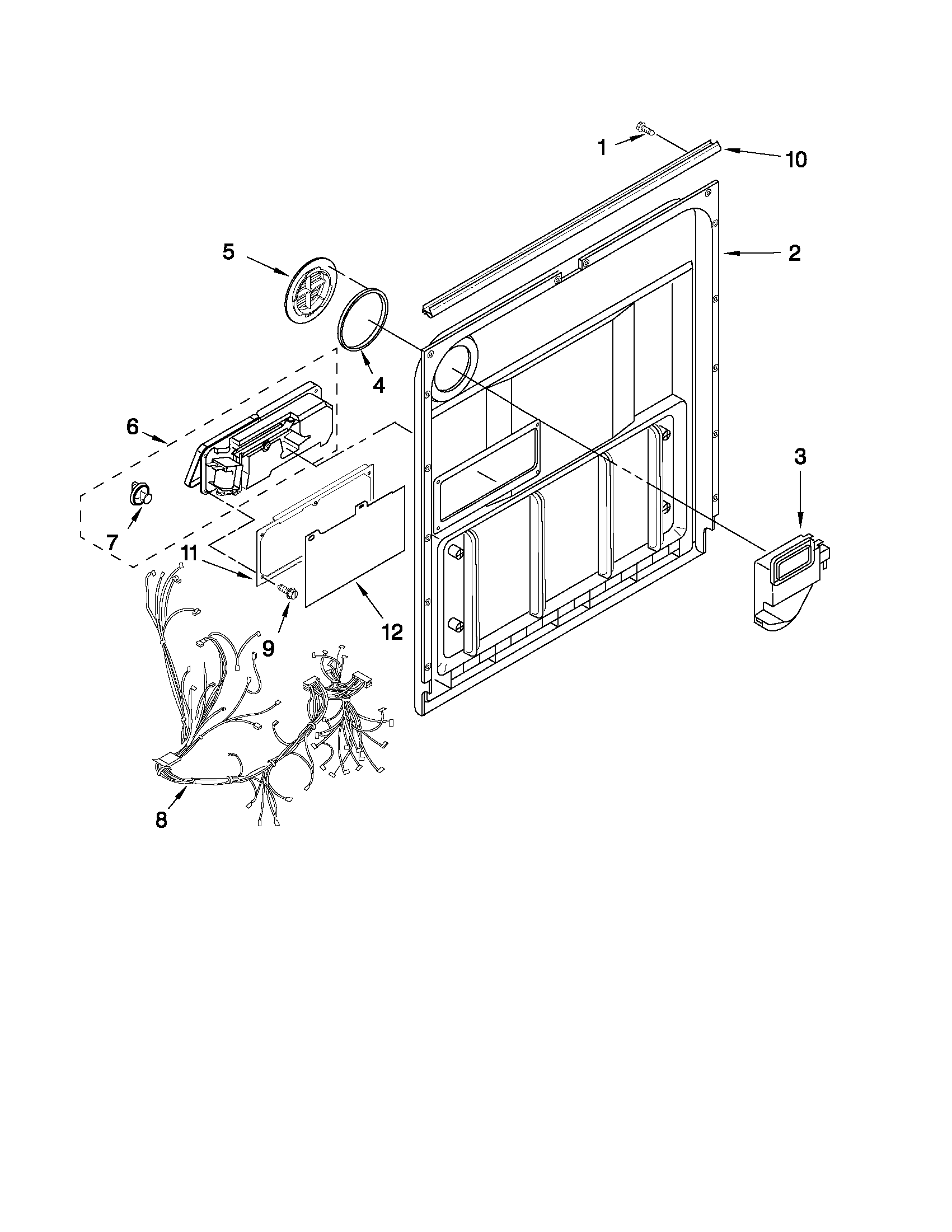 Door and latch parts