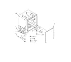 Whirlpool 7DU1100XTSS2 tub and frame parts diagram