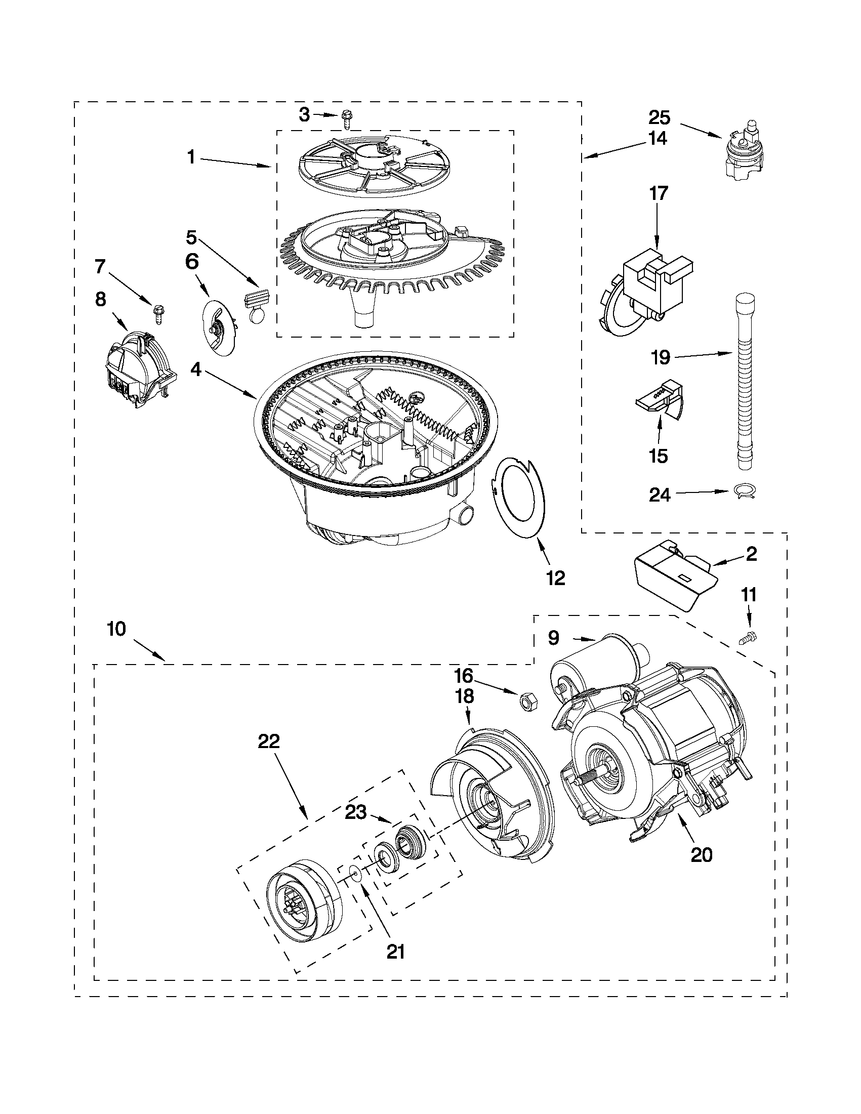 Pump and motor parts