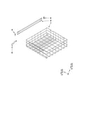 Upper rack and track parts