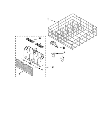 Lower rack parts