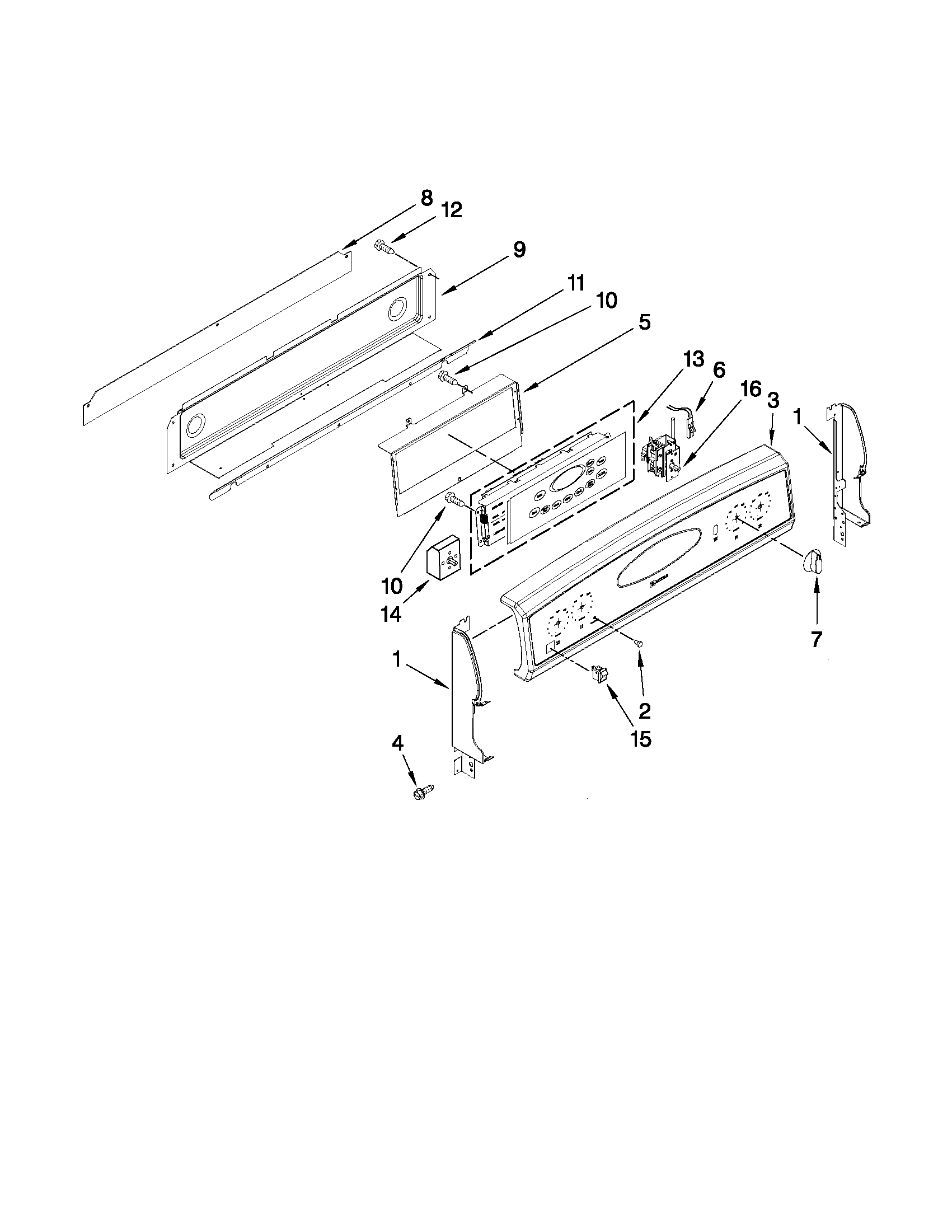 Control panel parts