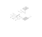 Maytag MER6741BAB17 rack and element parts diagram