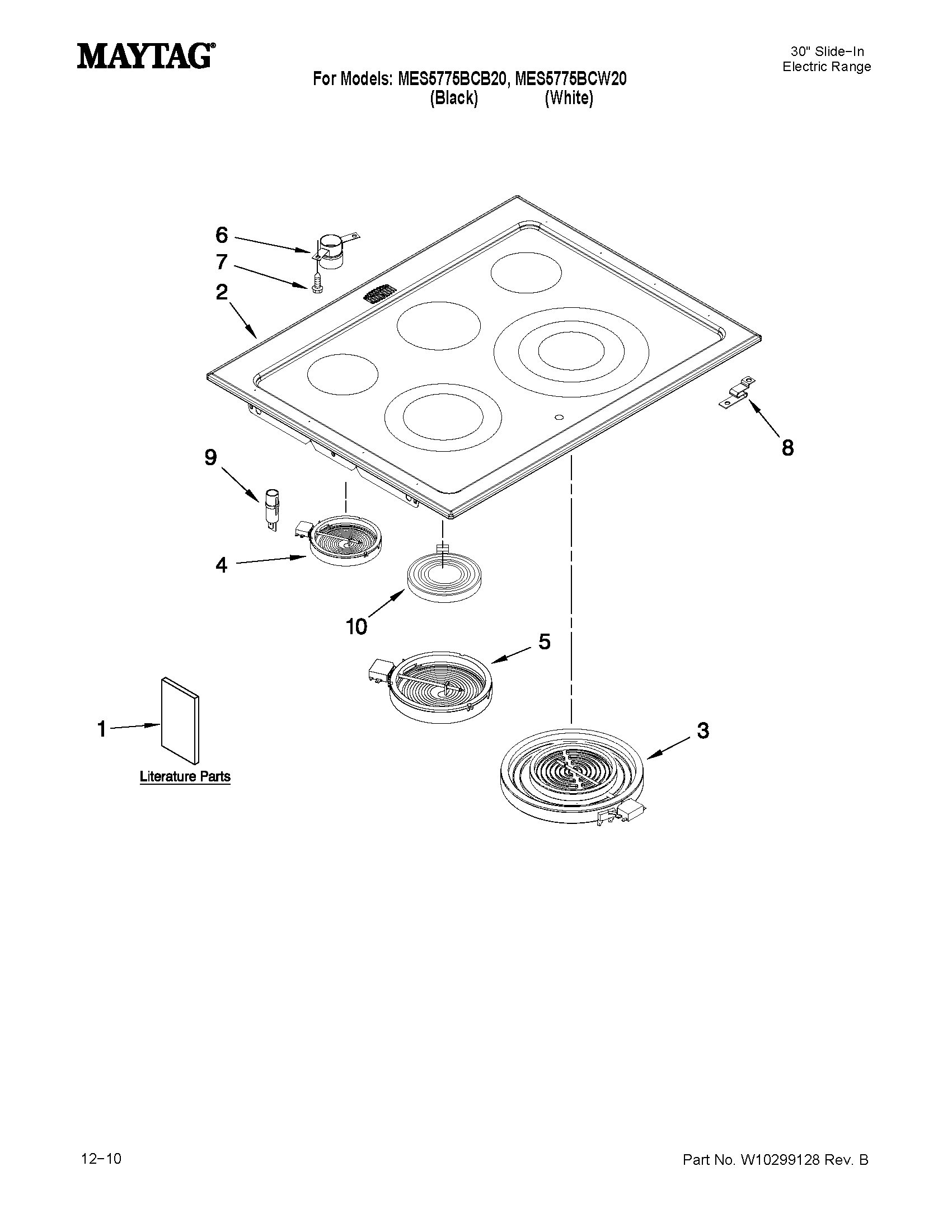 Cooktop parts
