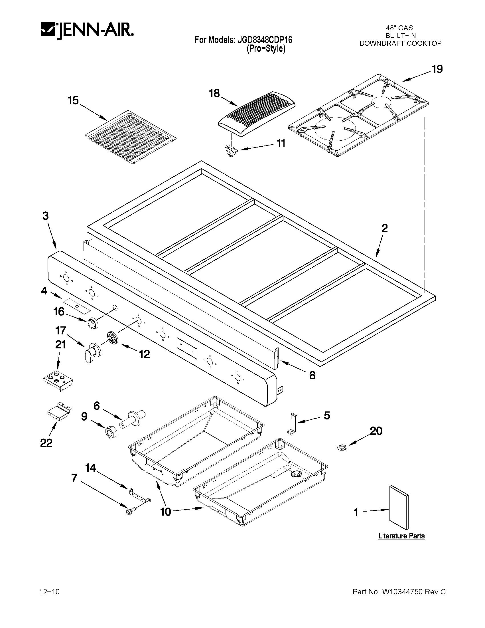 Cooktop parts