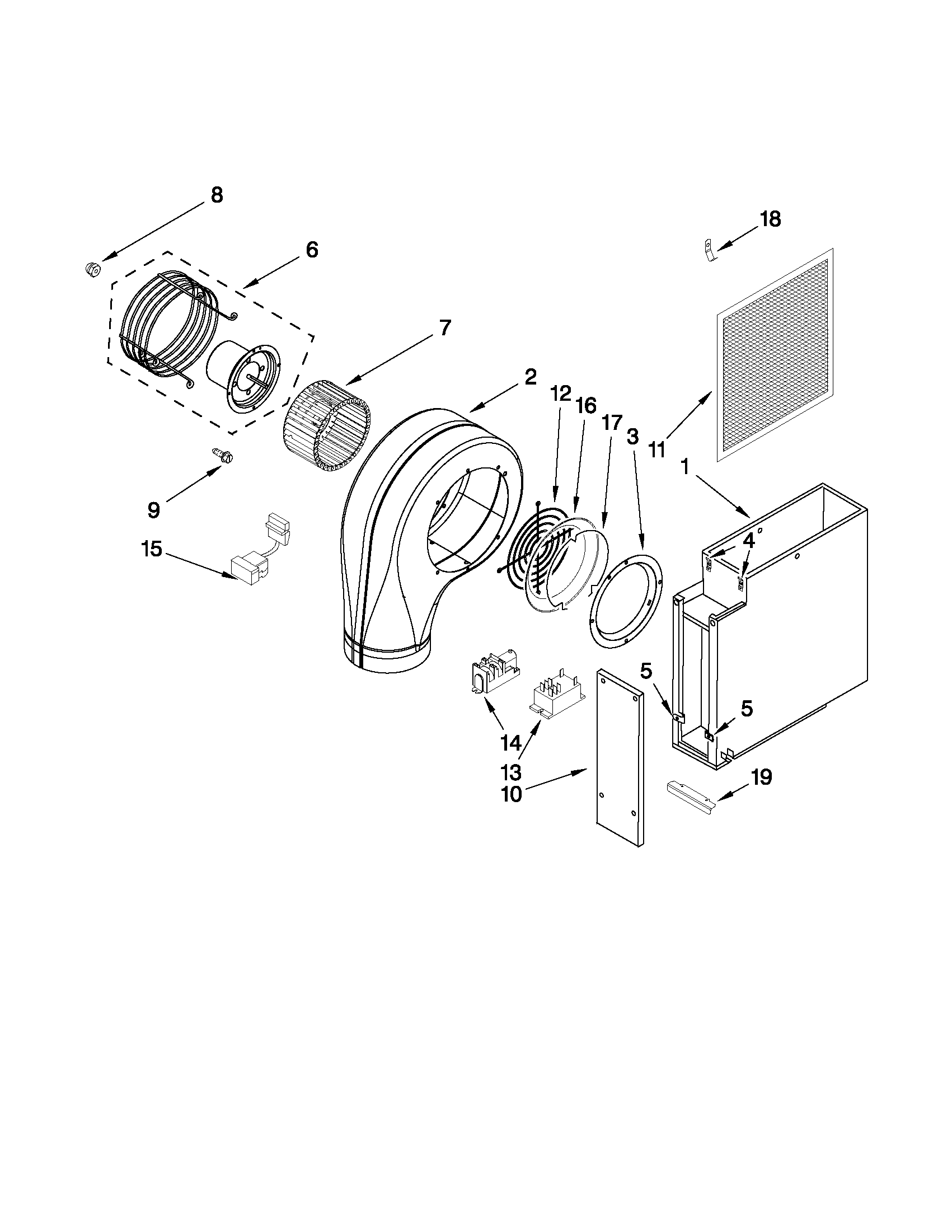 Blower unit parts