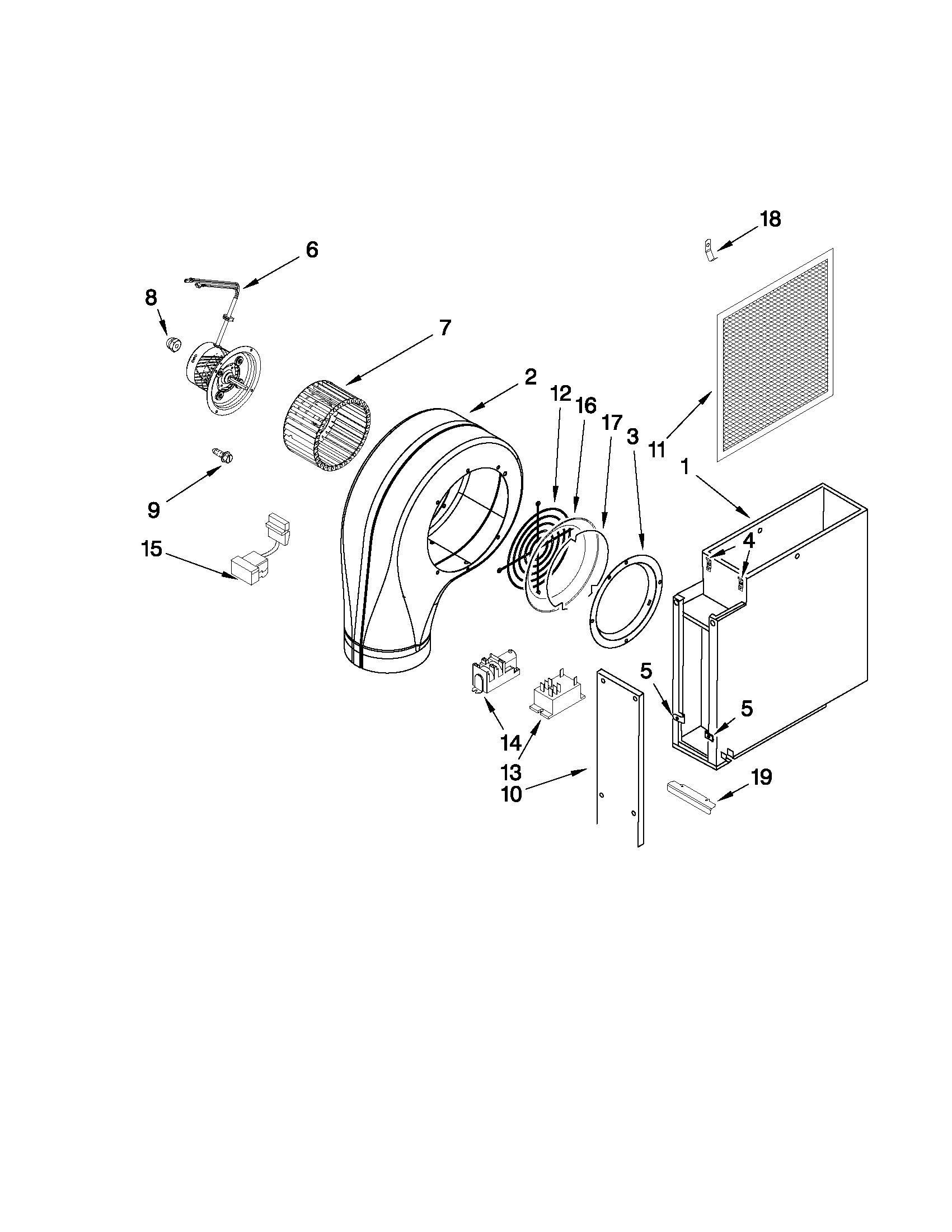 Blower unit parts