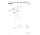 Amana ADB1600AWS2 door and panel parts diagram