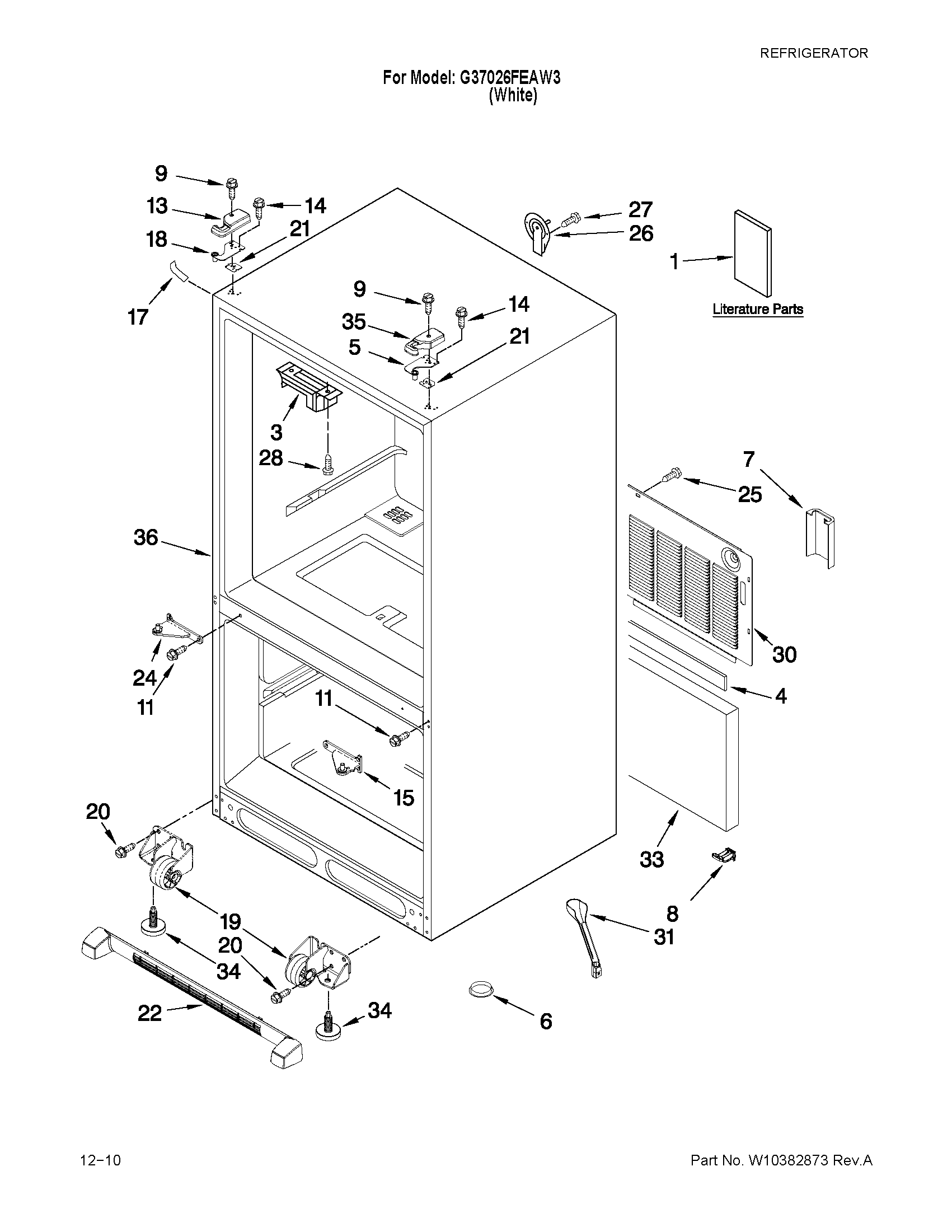 CABINET PARTS