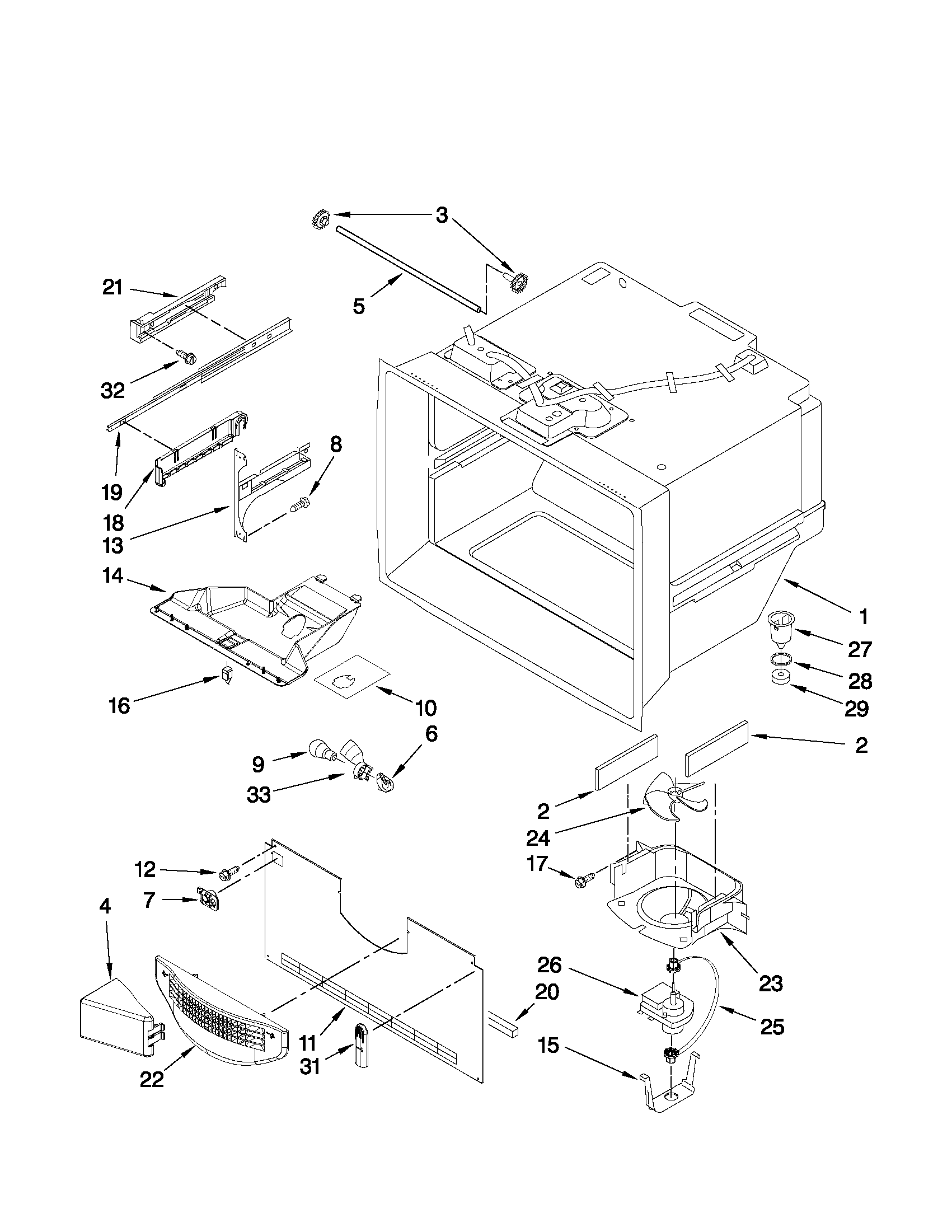 FREEZER LINER PARTS