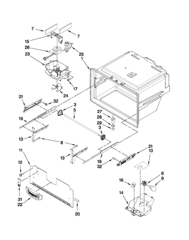 Freezer liner parts