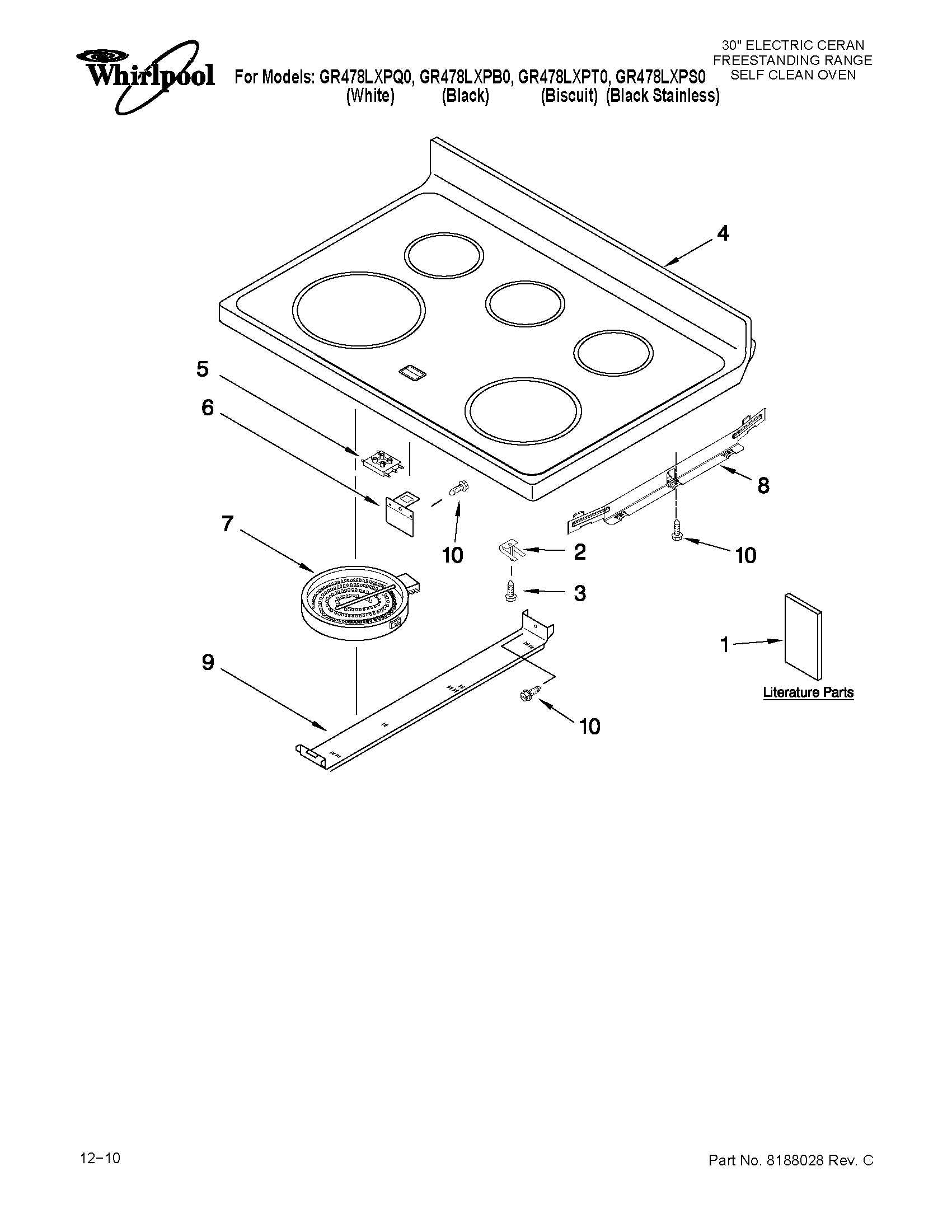 Cooktop parts