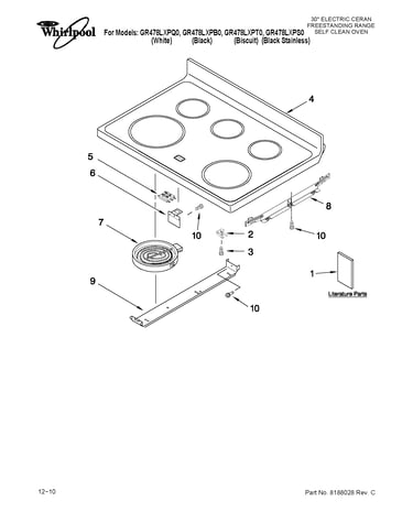 Cooktop parts