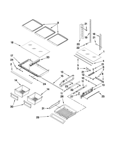 Shelf parts