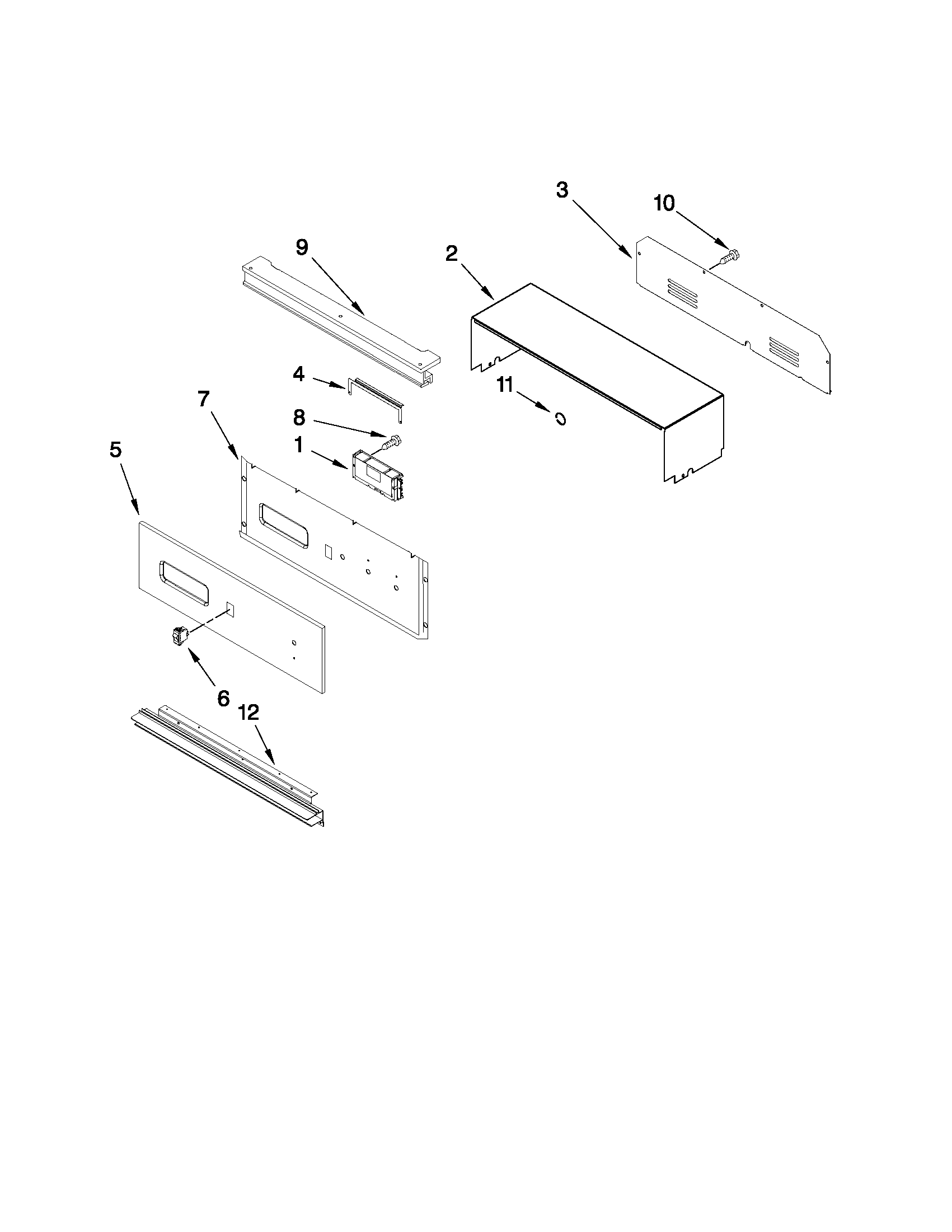 Control panel parts