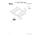 Amana AER5823XAS0 cooktop parts diagram