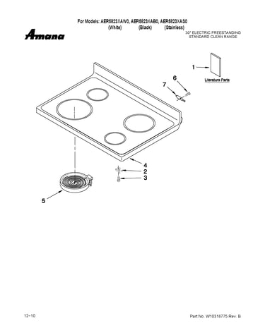 Cooktop parts